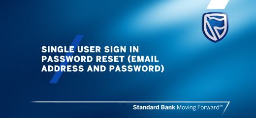 Single user sign in password reset